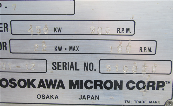 2 Units - Unused Hosokawa Micron Model Fp-7 Fine Pulverizer Airswept Hammermills With Whizzer)